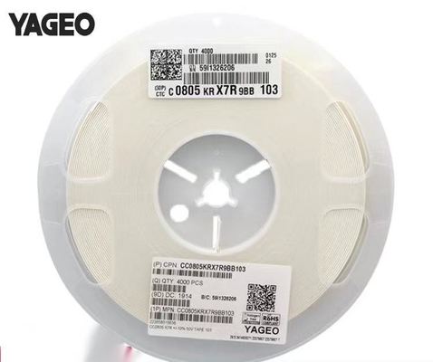 Ceramiczne wielowarstwowe kondensatory MLCC 0805 Miara powłoki X7R 103K / 50V