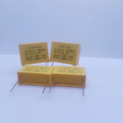 Kondensator bezpieczeństwa w kolorze żółtym MPX-X2 0,56 UF 310 V-330 V P22,5 MM