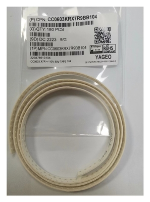 Kondensatory ceramiczne SMD o pojemności 10nF 0603 50VDC Wielowarstwowe