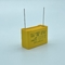 Żaroodporny skok 22,5 mm X2 Kondensator bezpieczeństwa Ognioodporny żółty kolor
